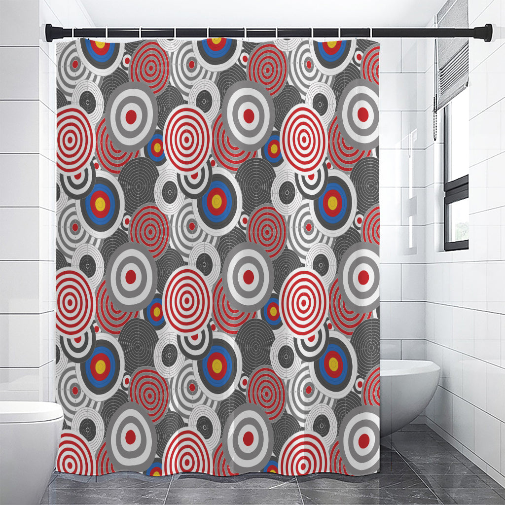 Bullseye Target Pattern Print Premium Shower Curtain