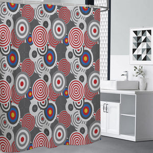 Bullseye Target Pattern Print Premium Shower Curtain