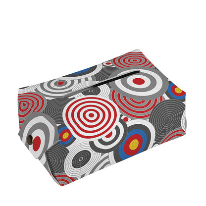 Bullseye Target Pattern Print Rectangle Tissue Box Cover
