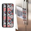 Bullseye Target Pattern Print Refrigerator Handle Covers