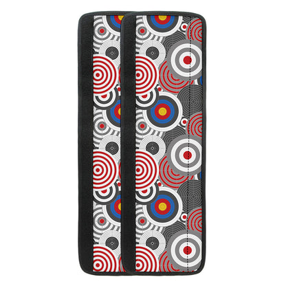 Bullseye Target Pattern Print Refrigerator Handle Covers