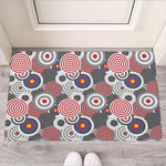 Bullseye Target Pattern Print Rubber Doormat