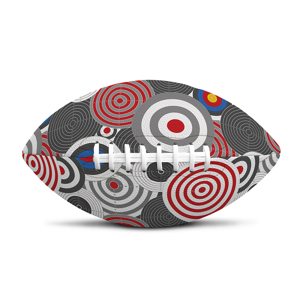 Bullseye Target Pattern Print Rugby Ball
