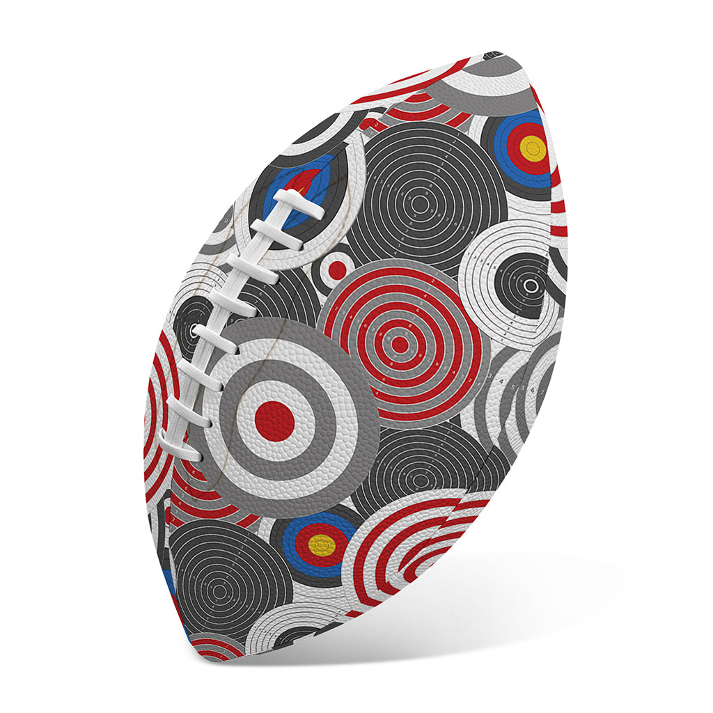 Bullseye Target Pattern Print Rugby Ball