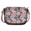 Bullseye Target Pattern Print Saddle Bag