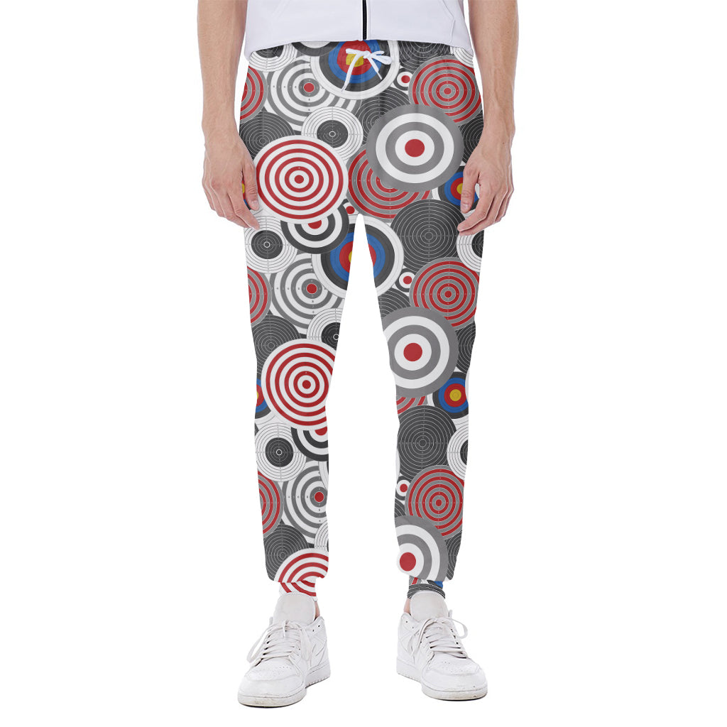 Bullseye Target Pattern Print Scuba Joggers