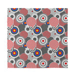 Bullseye Target Pattern Print Silk Bandana