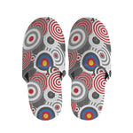 Bullseye Target Pattern Print Slippers