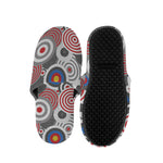 Bullseye Target Pattern Print Slippers