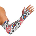Bullseye Target Pattern Print Sun Protection Arm Sleeves