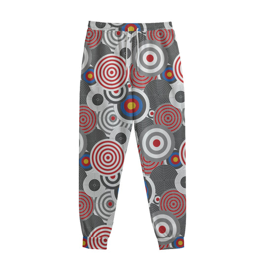 Bullseye Target Pattern Print Sweatpants