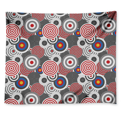 Bullseye Target Pattern Print Tapestry