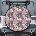 Bullseye Target Pattern Print Tire Cover