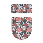 Bullseye Target Pattern Print Toilet Lid And Tank Cover Set