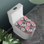 Bullseye Target Pattern Print Toilet Lid Cover