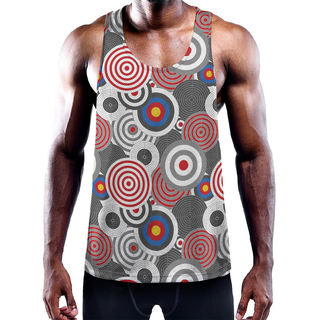Bullseye Target Pattern Print Training Tank Top