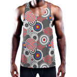Bullseye Target Pattern Print Training Tank Top