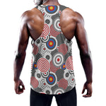 Bullseye Target Pattern Print Training Tank Top