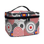 Bullseye Target Pattern Print Travel Makeup Bag