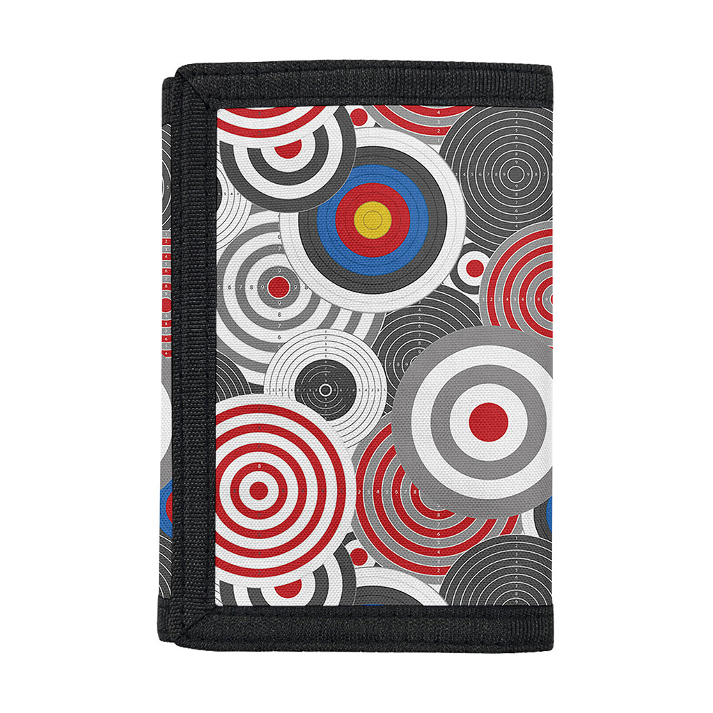 Bullseye Target Pattern Print Trifold Wallet