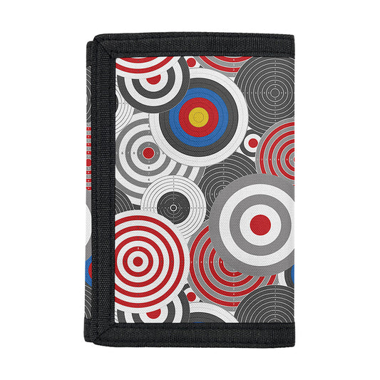Bullseye Target Pattern Print Trifold Wallet
