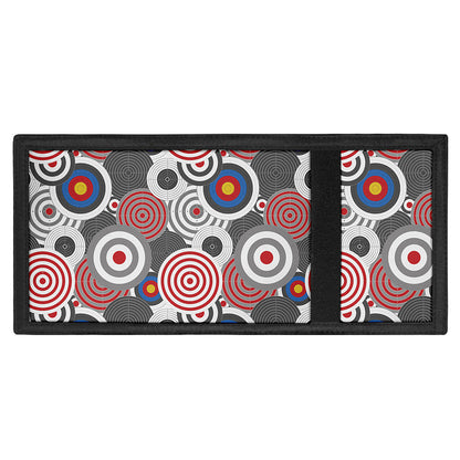Bullseye Target Pattern Print Trifold Wallet