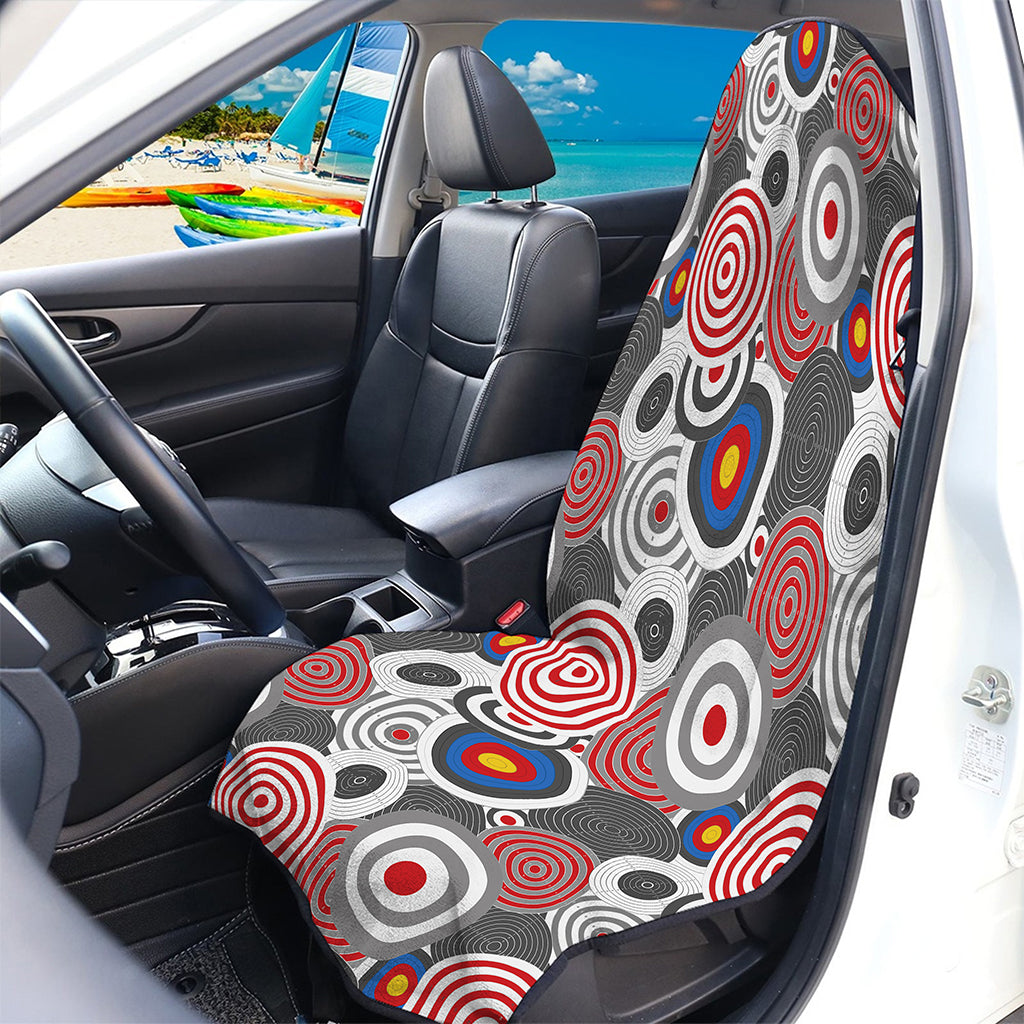 Bullseye Target Pattern Print Waterproof Car Seat Cover