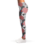 Bullseye Target Pattern Print Women's Leggings