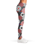 Bullseye Target Pattern Print Women's Leggings