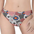 Bullseye Target Pattern Print Women's Thong
