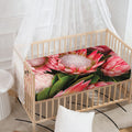 Bunches of Proteas Print Baby Crib Sheet