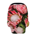 Bunches of Proteas Print Baby Seat Cover