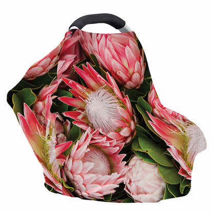 Bunches of Proteas Print Baby Seat Cover