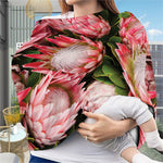 Bunches of Proteas Print Baby Seat Cover