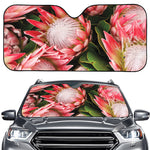 Bunches of Proteas Print Car Windshield Sun Shade