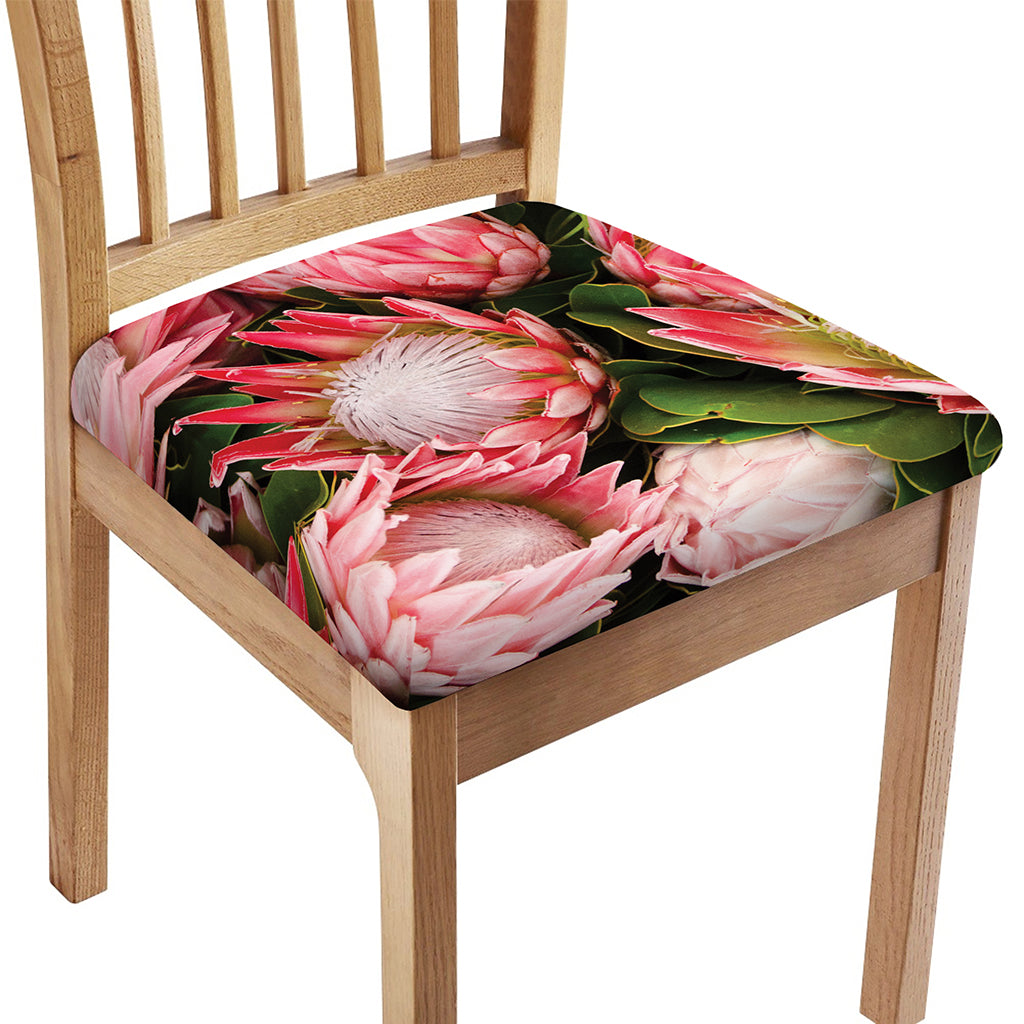 Bunches of Proteas Print Chair Cushion Cover