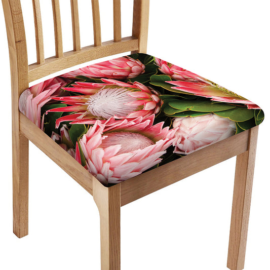 Bunches of Proteas Print Chair Cushion Cover
