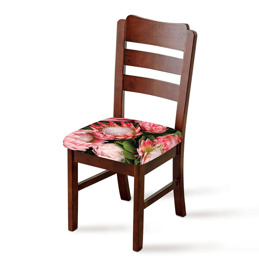 Bunches of Proteas Print Chair Cushion Cover