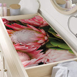 Bunches of Proteas Print Changing Pad Cover
