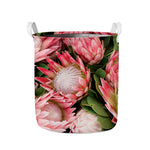 Bunches of Proteas Print Collapsible Laundry Basket