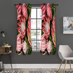 Bunches of Proteas Print Curtain