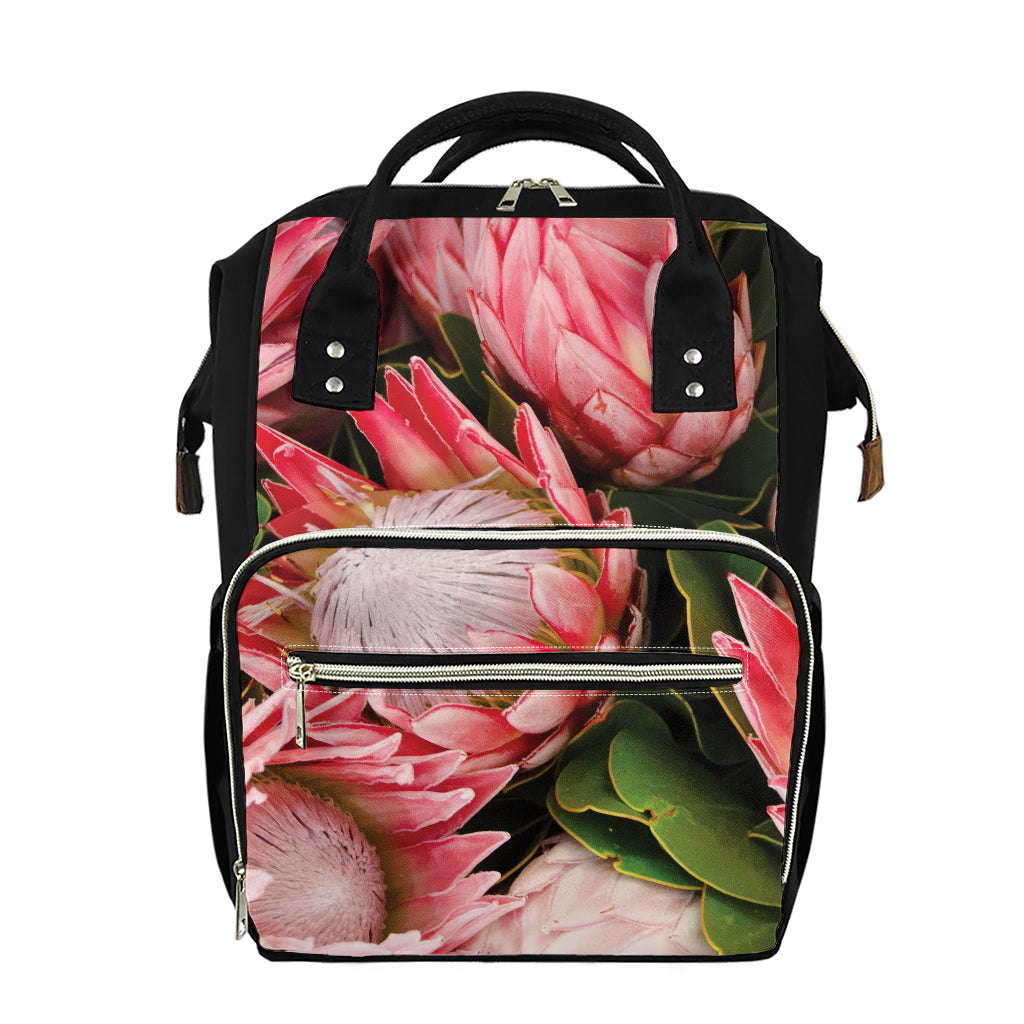 Bunches of Proteas Print Diaper Bag