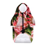 Bunches of Proteas Print Dog Zip Up Hoodie