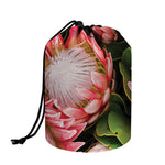Bunches of Proteas Print Drawstring Makeup Bag