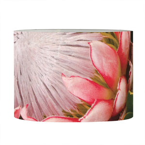 Bunches of Proteas Print Drum Lamp Shade