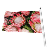 Bunches of Proteas Print Flag