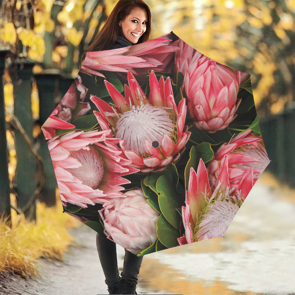 Bunches of Proteas Print Foldable Umbrella