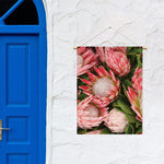 Bunches of Proteas Print Garden Flag