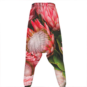 Bunches of Proteas Print Hammer Pants