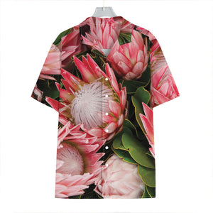 Bunches of Proteas Print Hawaiian Shirt
